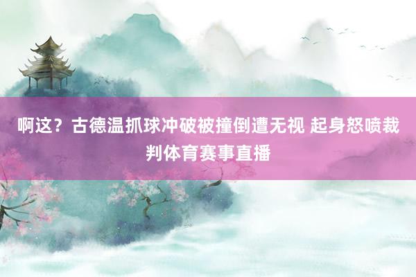 啊这？古德温抓球冲破被撞倒遭无视 起身怒喷裁判体育赛事直播