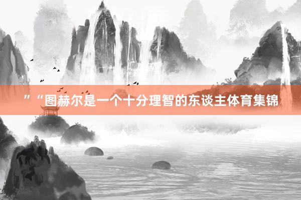 ”“图赫尔是一个十分理智的东谈主体育集锦