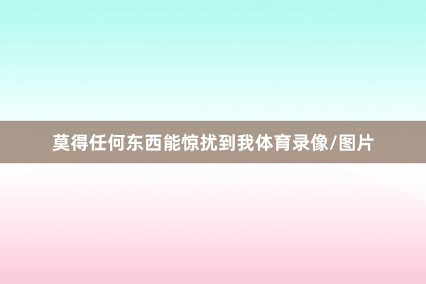 莫得任何东西能惊扰到我体育录像/图片