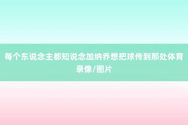 每个东说念主都知说念加纳乔想把球传到那处体育录像/图片