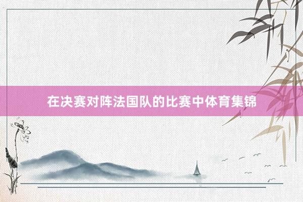 在决赛对阵法国队的比赛中体育集锦