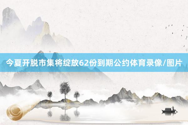 今夏开脱市集将绽放62份到期公约体育录像/图片