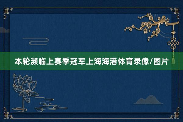 本轮濒临上赛季冠军上海海港体育录像/图片