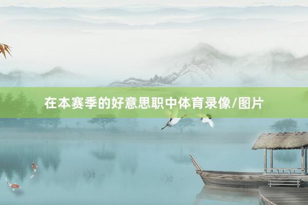 在本赛季的好意思职中体育录像/图片