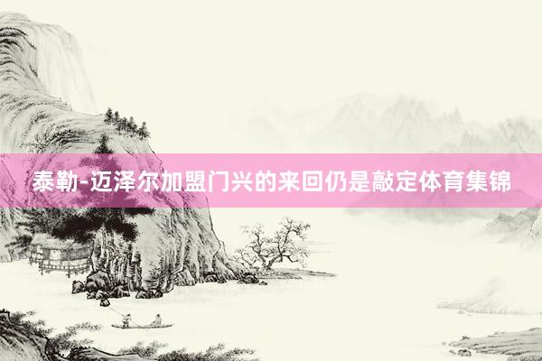 泰勒-迈泽尔加盟门兴的来回仍是敲定体育集锦