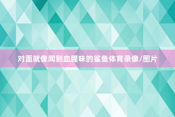 对面就像闻到血腥味的鲨鱼体育录像/图片