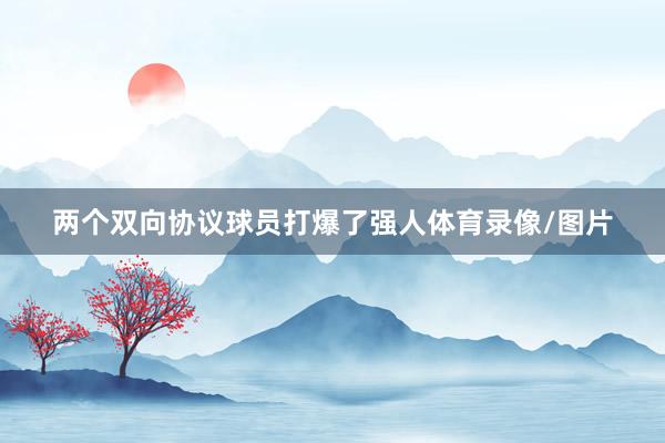 两个双向协议球员打爆了强人体育录像/图片