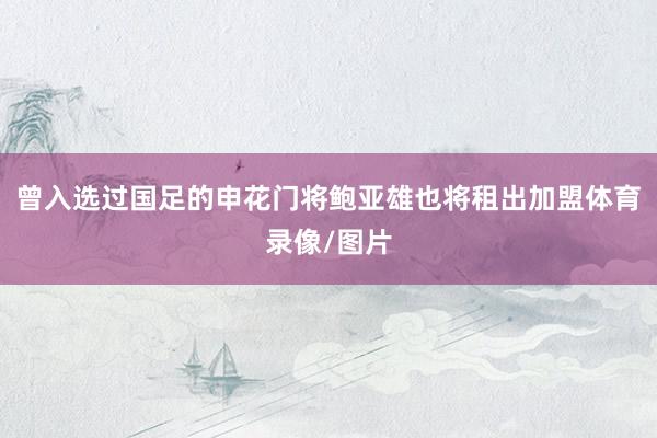 曾入选过国足的申花门将鲍亚雄也将租出加盟体育录像/图片