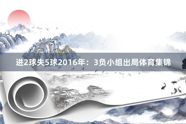 进2球失5球2016年：3负小组出局体育集锦