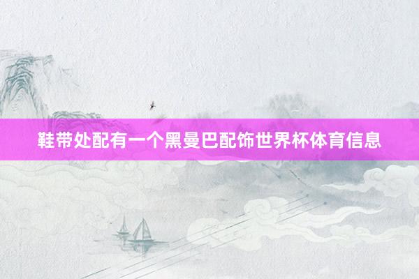鞋带处配有一个黑曼巴配饰世界杯体育信息