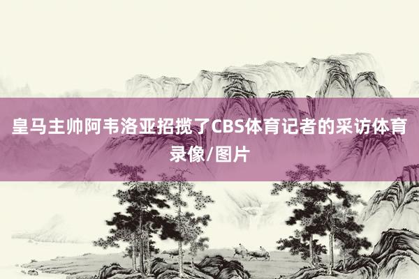 皇马主帅阿韦洛亚招揽了CBS体育记者的采访体育录像/图片