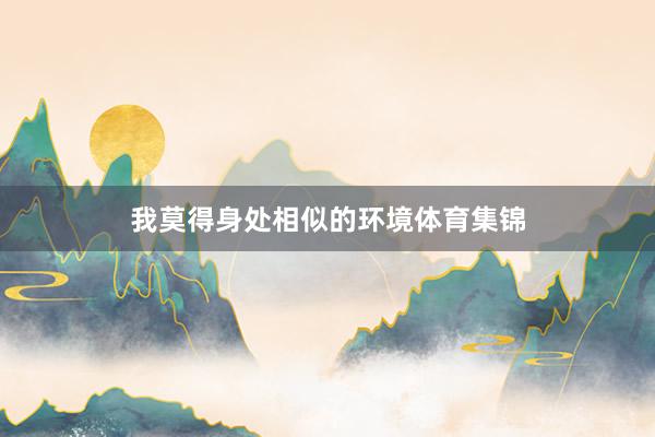 我莫得身处相似的环境体育集锦