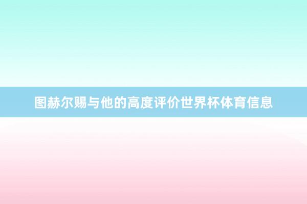 图赫尔赐与他的高度评价世界杯体育信息