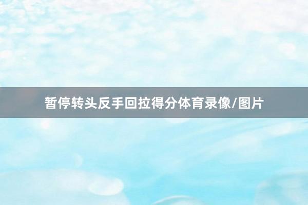 暂停转头反手回拉得分体育录像/图片